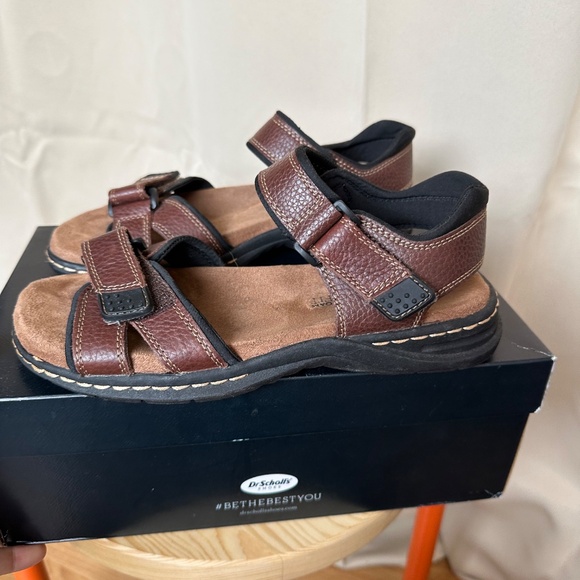 Dr. Scholl’s Gus Sandals – Size 7M (UK 6 / EU 40 / 25 cm) – Briar Brown – Barely - Picture 4 of 6